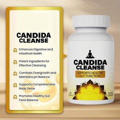 Candida Cleanse Gut & Colon Support 60 Capsules For Women & Men – US