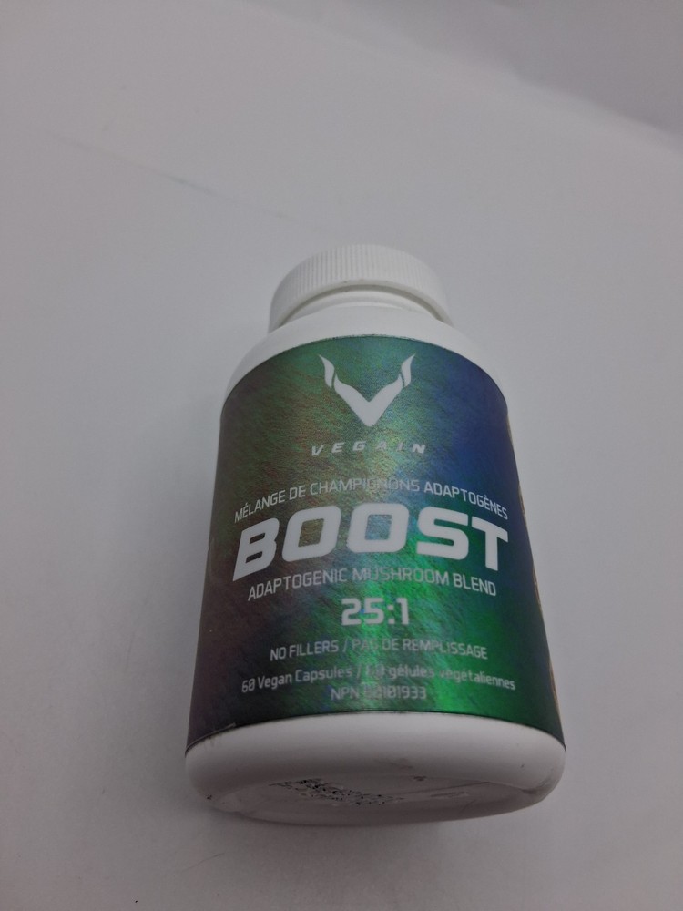 Vegain Boost Adaptogenic Mushroom Blend 60 Caps Exp 1/2026