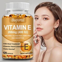 Vitamin E 400 IU -D-Alpha Tocopherol & Mixed Tocopherols-Anti-aging, Antioxidant