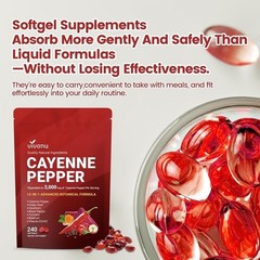 2 Bags 14 in 1 Cayenne Pepper Softgels Hawthorn Turmeric Herbal 480 Count
