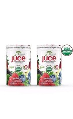 2 Pack Terra Kai Organics JUCE Super Fruit Veggie Blend Garden Berry 12.2 oz