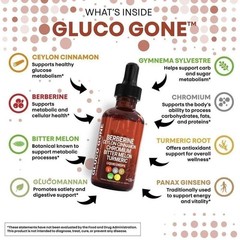 2 Bottles Clean Nutra Berberine with Ceylon Cinnamon Supplement Liquid Drops NEW