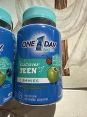One A Day Teen for Him Multivitamin Gummies-60 Count (2 Pack) EXP 10/26