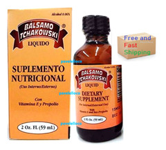 Balsamo Tchakowski Dietary Supplement 2 fl oz with Vitamin E & Propolis