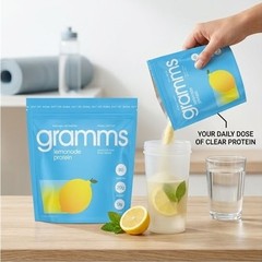 Gramms Lemonade Clear Whey Isolate Protein 2-Pack 254g 20g Protein 0 Sugar