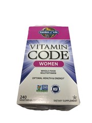 Garden of Life Vitamin Code Women Capsules – 240 Count 🔥EXP.7/26🔥