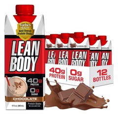 Labrada Lean Body Ready-to-Drink Chocolate Protein 17 Fl Oz (Pack of 12)