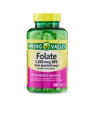 Spring Valley Folate Dietary Supplement 1,333 mcg DFE 400 Count