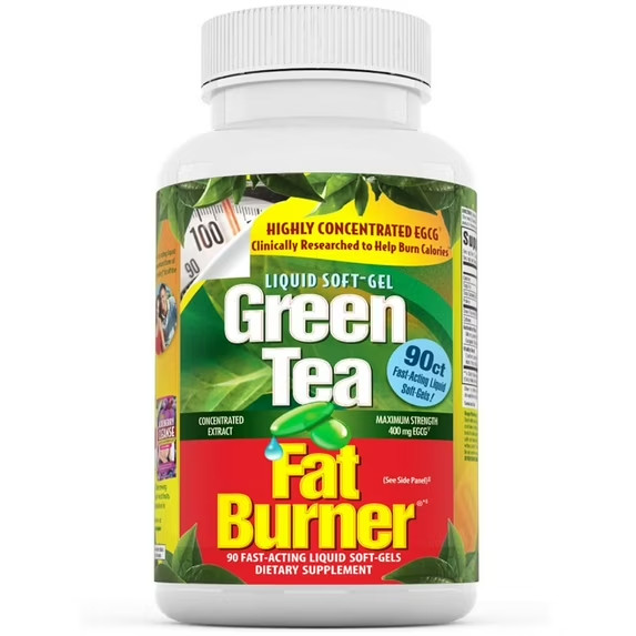 Green Tea Fat Burner Supplement 90 Softgels Weight Loss Antioxidant Support New