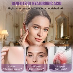 Hyaluronic Acid Capsules Skin Hydration Joint Support Supplement 300 capsules