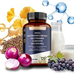 NMNH 120pcs, Improve Skin Elasticity, Endurance Vitality,Repair Regenerate Cells