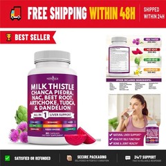 NEW AGE Milk Thistle Liver Support Supplement – 60 Capsules