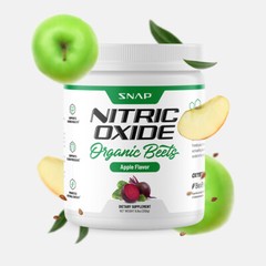 Apple Organic Beet Root Powder Flavored Nitric Oxide, 30 Servings – 8.8oz Jar