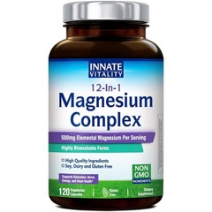 Innate Vitality 12-in-1 Magnesium Complex, 500 mg 120 Count (Pack of 1)..