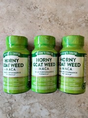 3 Nature’s Truth HORNY GOAT WEED with MACA 60 Vegetarian Capsules EXP : 07/2028