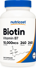 Biotin (Vitamin B7) 10,000Mcg (10Mg) Vitamin Supplement, 240 Capsules – Vegetari