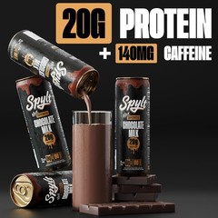 Spylt High Protein Max Chocolate Milk with 140mg Caffeine & 20g Protein 12 Count