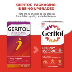 Geritol Liquid Vitamin and Iron Supplement, 12 Fl Oz (Pack of 1), Brown