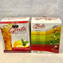 2x Gluta Lipo Juice Detox Slimming Whitening Anti-Aging Lemon Flavor 20-Sachets