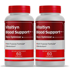 VitalSyn Glyco Optimizer Blood Health Support Supplement, Vital Syn 120 Capsules