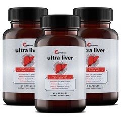 UpWellness Ultra Liver Supplement for Liver Health & Gallbladder Support, 3 Pack