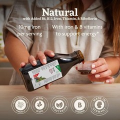 Iron & Herbs Liquid Herbal Supplement for Energy – 8.5 fl oz – Formula