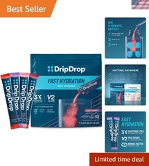 Hydration Packets Electrolytes Powder Mix Juicy Variety Pack 32 Sticks
