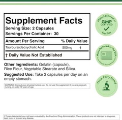 Double Wood Supplements TUDCA 500mg 60 Capsules – (Free & Fast Shipping)