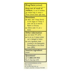 Bach Original Flower Essences Rescue Remedy 0 35 fl oz 10 ml Vegan