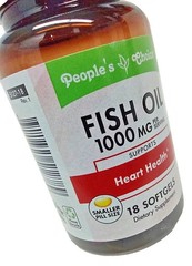 5 Bottles/24-ct People’s Choice Fish Oil Omega 3 Softgels 1000 MG=120