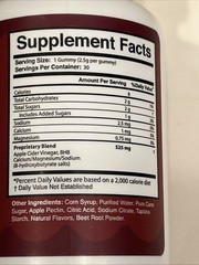 Gumitide ACV Gummies MAX STRENGTH 2.5gram Gummie All natural Supplement (2 pack)