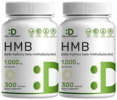 HMB 1000mg Max Strength Supports Muscle Growth Fast Workout Recovery 600 CAPS