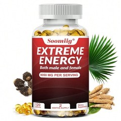 Red Ginseng Maca Saw Palmetto Herbal Softgels 120 Count Adult Daily Formula