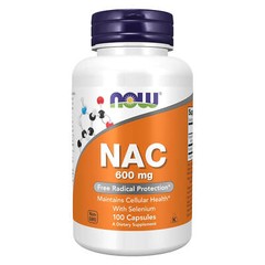 3 x NOW NAC N Acetyl Cysteine 600 mg with Selenium Molybdenum 100 Veg Caps