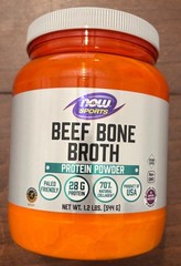 Now Sports Beef Bone Broth Protein Powder NET WT. 1.2 LBS. (544G)