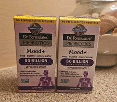 Garden of Life Dr. Formulated Probiotics Mood+ 50 Billion Exp 07/26 LOT OF 2