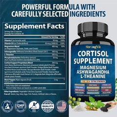 Cortisol Reducer Capsules with Ashwagandha & Magnesium – Stress & Sleep Support