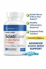 SciatiEase Labs Sciati Ease Sciatic Nerve Formula 120 Cap NEW ! Exp 12-2026