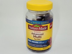 Nature Made Advanced Multivitamin Gummies For Him 90 CT Gummies,Exp August 2026