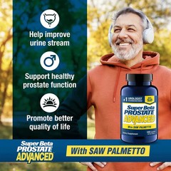 Super Beta Prostate Advanced with Saw Palmetto 120 Capsules_Free Shipping