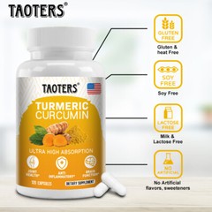 Turmeric Quercetin & Black Pepper-30-120 Capsules Joint Health Anti Inflammatory