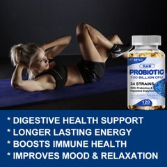 2X Digestive Enzymes Prebiotic & Probiotics Gas, Constipation & Bloating Relief