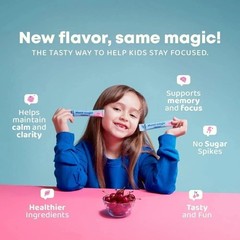 JoySpring Mood Magic Fruit Punch Lime Flavor Kids Emotional Balance Powder