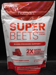 HumanN Super Beets Blood Pressure Support Pomegranate Berry 60ct Exp: 3/26+ New
