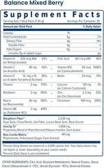 Unicity Balance NATURAL Mixed Berry, 30 Stick Packs Free Shiping.