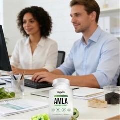 Alevia Organic Amla Capsules 1000mg Indian Gooseberry Antioxidant Supplement 60c