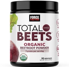 Force Factor Total Beets Organic Beetroot Powder Superfood Non-GMO & Vegan