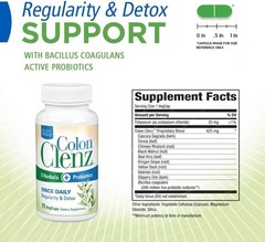 Gentle Detox Capsules for Colon Cleanse with Probiotics – Vegan 75 Count