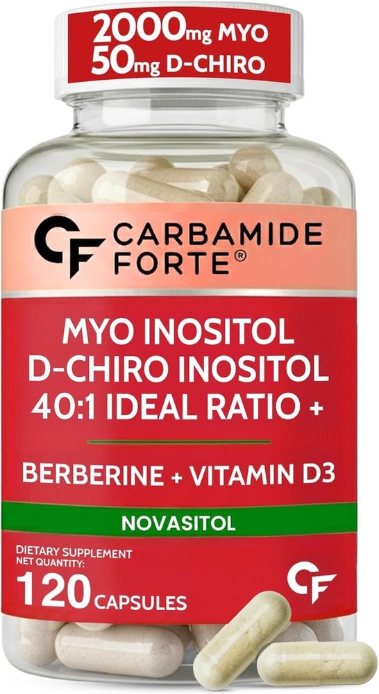 MYO INOSITOL & D CHIRO INOSITOL SUPPLEMENT W/ BERBERINE, VITAMIN D3 & SELENIUM