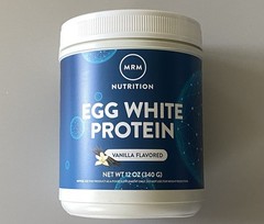 MRM Nutrition Egg White Protein Powder Vanilla Gluten-Free Non-GMO 12 oz